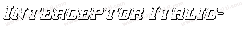 Interceptor Italic字体转换